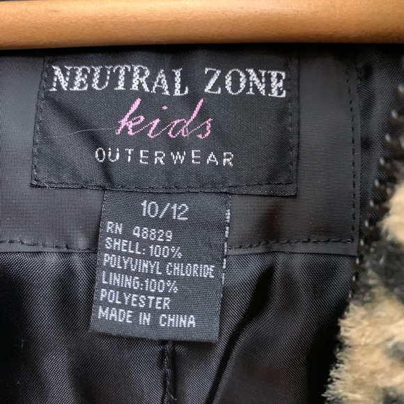 Faux Leopard Fur Trimmed Winter Coat - Girls - Picture 10 of 11